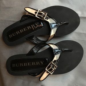 Burberry flip flops